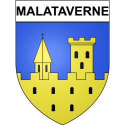 Malataverne 26 ville Stickers blason autocollant adhésif
