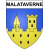 Malataverne 26 ville Stickers blason autocollant adhésif