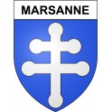 Marsanne 26 ville Stickers blason autocollant adhésif