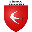 Mérindol-les-Oliviers 26 ville Stickers blason autocollant adhésif
