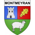 Montmeyran 26 ville Stickers blason autocollant adhésif