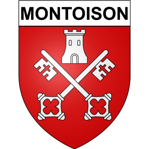 Montoison 26 ville Stickers blason autocollant adhésif