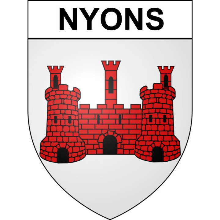 Nyons 26 ville Stickers blason autocollant adhésif