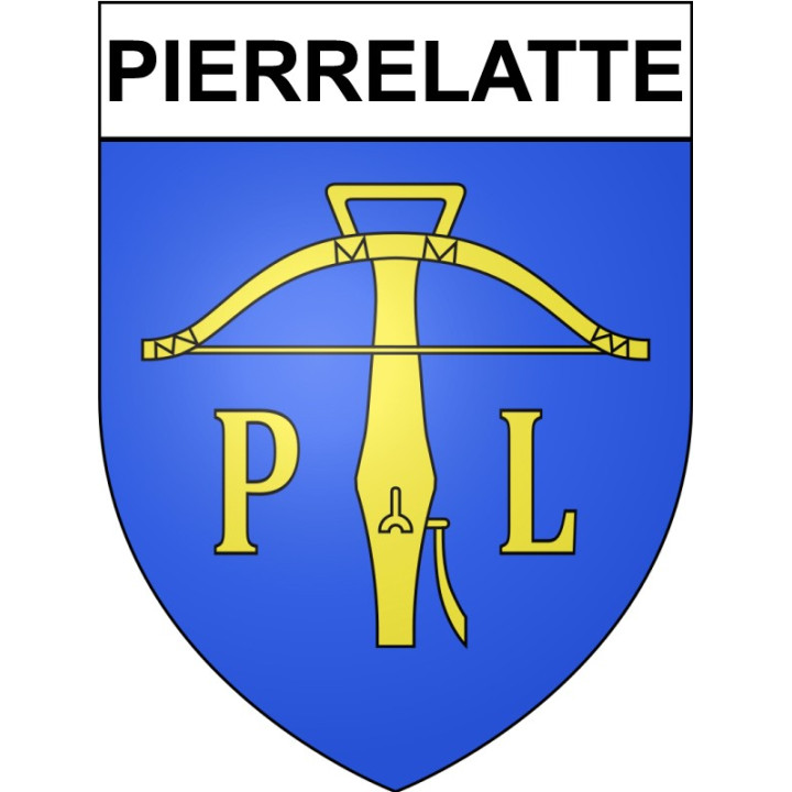 Pierrelatte 26 ville Stickers blason autocollant adhésif