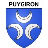Puygiron 26 ville Stickers blason autocollant adhésif