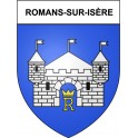 Romans-sur-Isère 26 ville Stickers blason autocollant adhésif