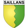 Saillans 26 ville Stickers blason autocollant adhésif