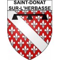 Saint-Donat-sur-l'Herbasse 26 ville Stickers blason autocollant adhésif