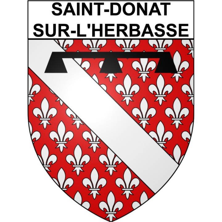 Saint-Donat-sur-l'Herbasse 26 ville Stickers blason autocollant adhésif