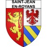 Saint-Jean-en-Royans 26 ville Stickers blason autocollant adhésif