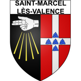 saint-marcel-les-valence 26 ville Stickers blason autocollant adhésif
