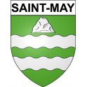 Saint-May 26 ville Stickers blason autocollant adhésif