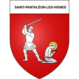 Saint-Pantaléon-les-Vignes 26 ville Stickers blason autocollant adhésif