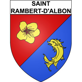 Saint-Rambert-d'Albon 26 ville Stickers blason autocollant adhésif