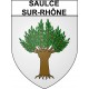 Saulce-sur-Rhône 26 ville Stickers blason autocollant adhésif