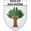 Saulce-sur-Rhône 26 ville Stickers blason autocollant adhésif