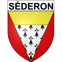 Séderon 26 ville Stickers blason autocollant adhésif