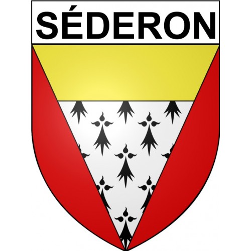 Séderon 26 ville Stickers blason autocollant adhésif