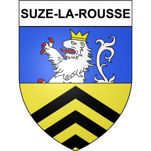 Suze-la-Rousse 26 ville Stickers blason autocollant adhésif