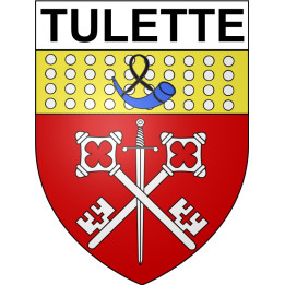 Tulette 26 ville Stickers blason autocollant adhésif