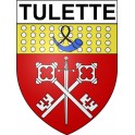 Tulette 26 ville Stickers blason autocollant adhésif