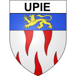 Upie 26 ville Stickers blason autocollant adhésif