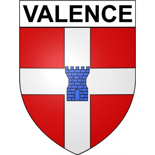 Valence 26 ville Stickers blason autocollant adhésif