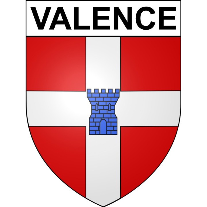 Valence 26 ville Stickers blason autocollant adhésif