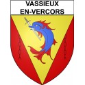 Vassieux-en-Vercors 26 ville Stickers blason autocollant adhésif
