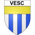 Vesc 26 ville Stickers blason autocollant adhésif