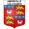 Amfreville-les-Champs 27 ville Stickers blason autocollant adhésif