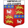 Stickers coat of arms Amfreville-les-Champs adhesive sticker