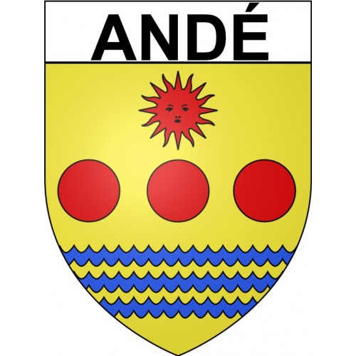 Andé 27 ville Stickers blason autocollant adhésif