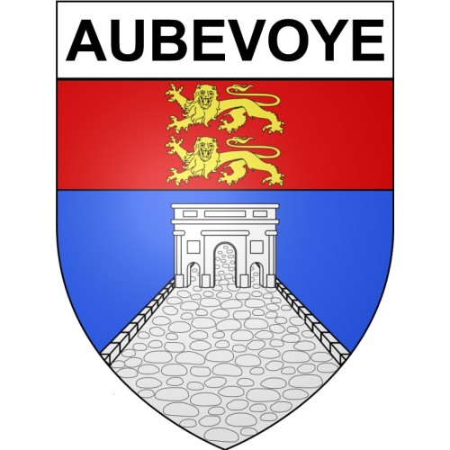 Aubevoye 27 ville Stickers blason autocollant adhésif