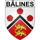 Bâlines 27 ville Stickers blason autocollant adhésif