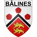 Bâlines 27 ville Stickers blason autocollant adhésif