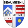 Beaumesnil 27 ville Stickers blason autocollant adhésif