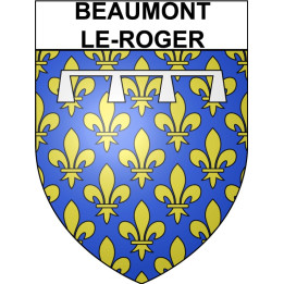 Beaumont-le-Roger 27 ville Stickers blason autocollant adhésif