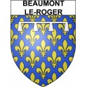 Beaumont-le-Roger 27 ville Stickers blason autocollant adhésif