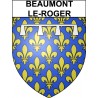 Beaumont-le-Roger 27 ville Stickers blason autocollant adhésif