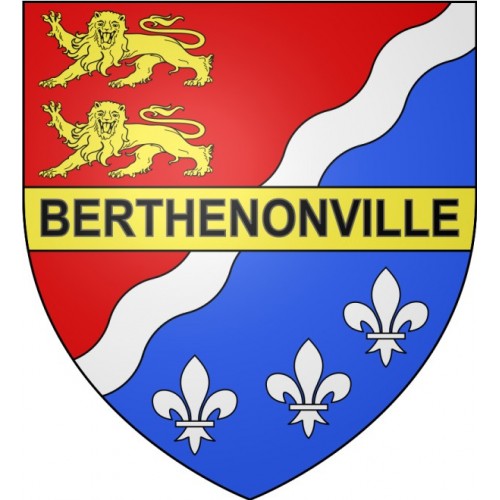 Berthenonville 27 ville Stickers blason autocollant adhésif