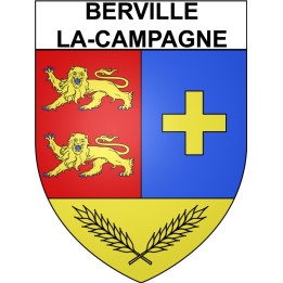 Berville-la-Campagne 27 ville Stickers blason autocollant adhésif