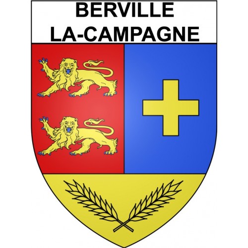 Berville-la-Campagne 27 ville Stickers blason autocollant adhésif