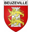 Beuzeville 27 ville Stickers blason autocollant adhésif