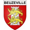 Beuzeville 27 ville Stickers blason autocollant adhésif