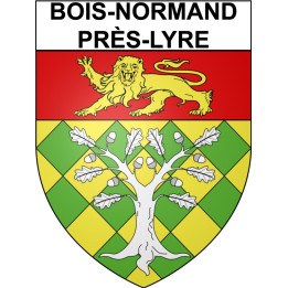 Bois-Normand-près-Lyre 27 ville Stickers blason autocollant adhésif