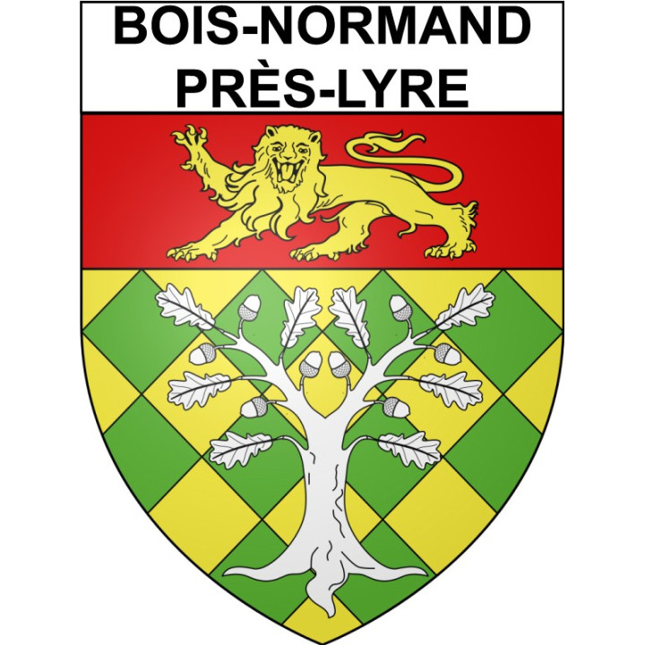Bois-Normand-près-Lyre 27 ville Stickers blason autocollant adhésif