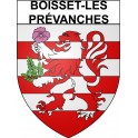 Boisset-les-Prévanches 27 ville Stickers blason autocollant adhésif