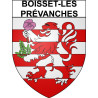 Boisset-les-Prévanches 27 ville Stickers blason autocollant adhésif