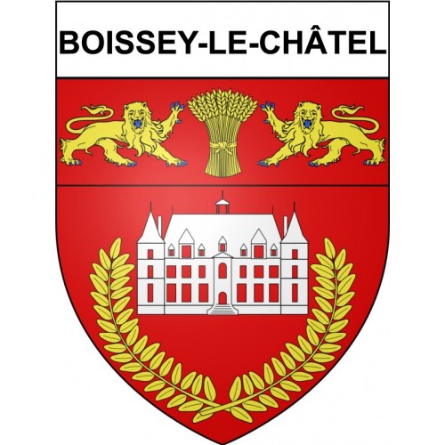 Boissey-le-Châtel 27 ville Stickers blason autocollant adhésif